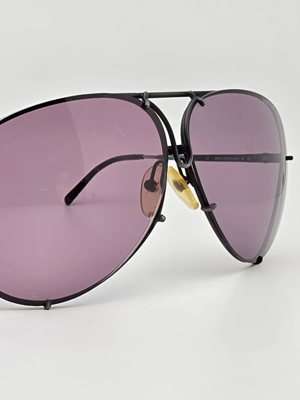 Porsche Design Carrera 5621 96 Black Frame Grey Lens Aviator Sunglasses Austria